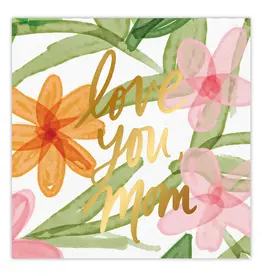 5" Love You Mom 20 Ct Napkins