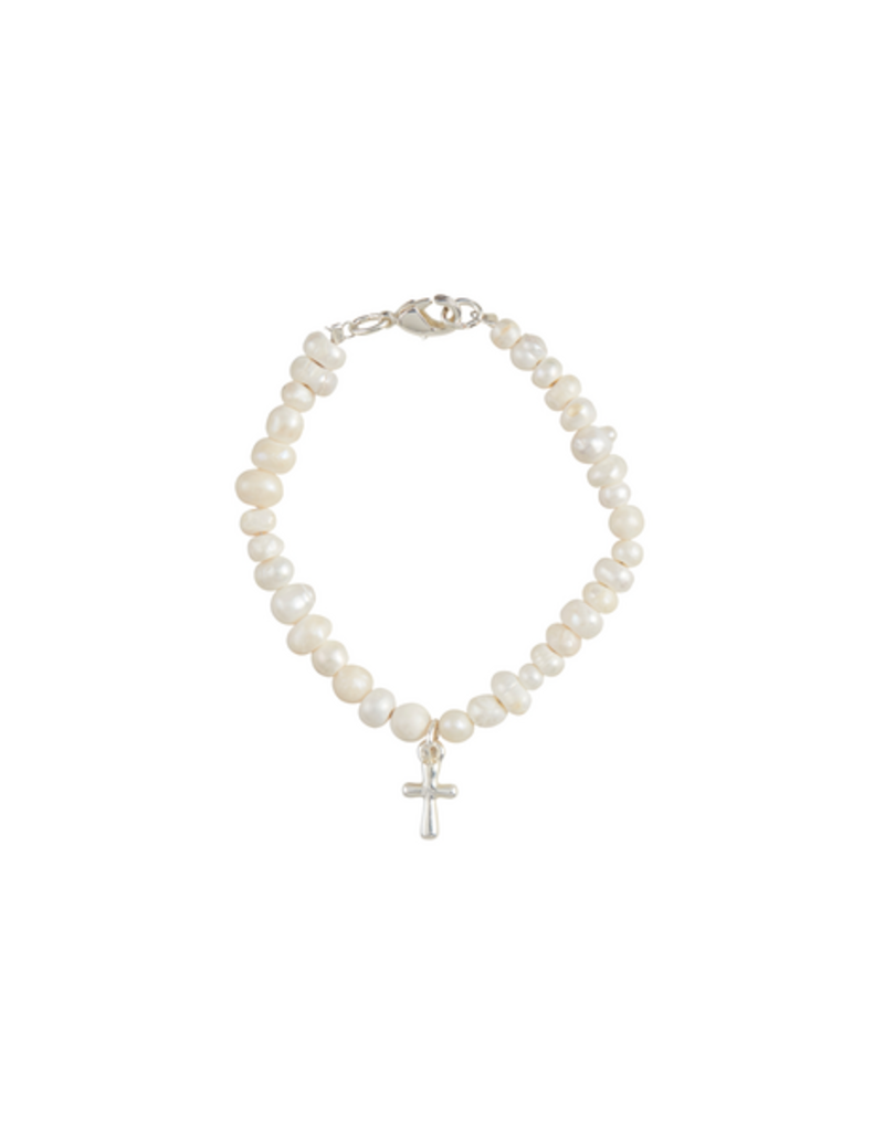 Silver Boxed Cross Bracelet
