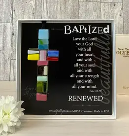 Baptized Cross USA Handmade Glass
