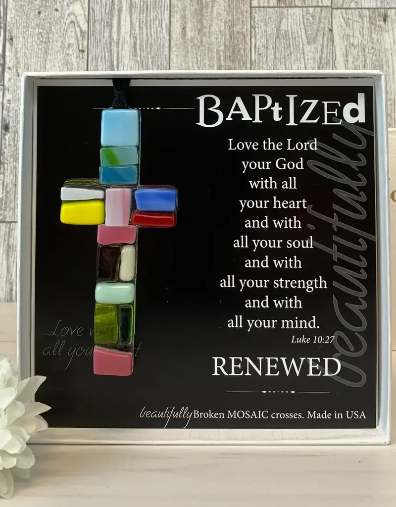 Baptized Cross USA Handmade Glass