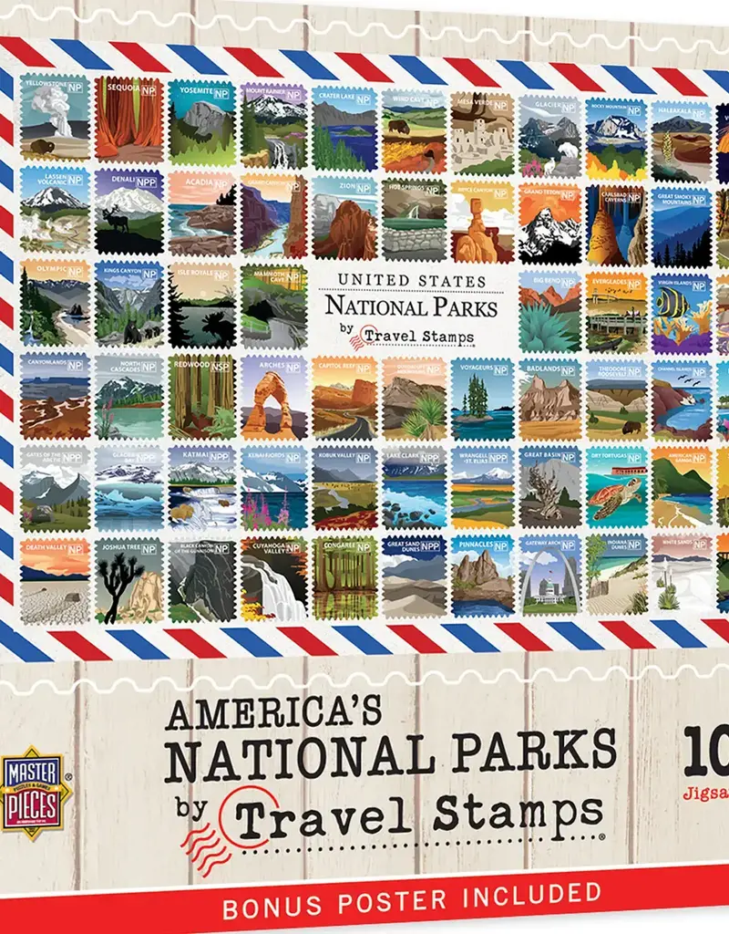 National Parks by Travel Stamps 1000pc