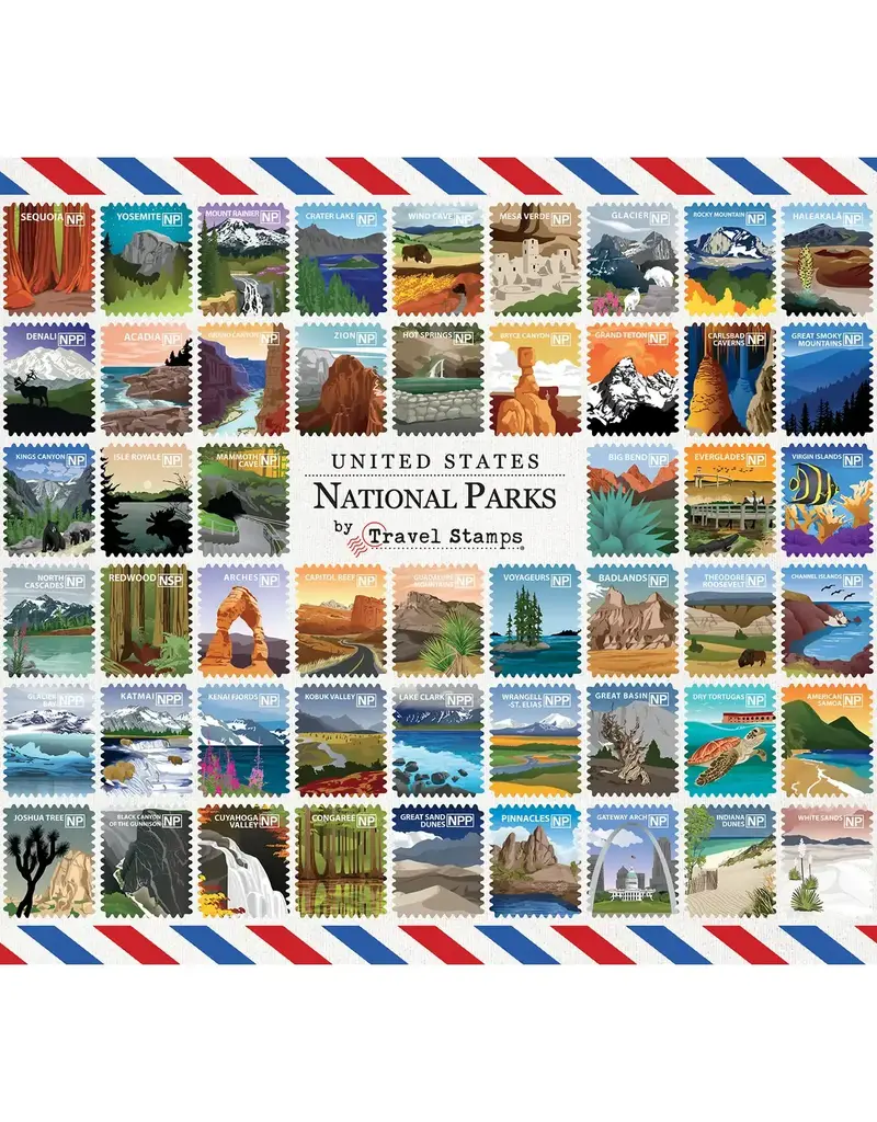 National Parks by Travel Stamps 1000pc