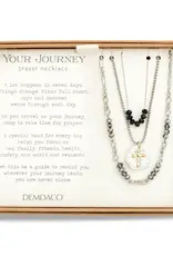 Beaded Prayer Necklace - Black