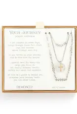 Beaded Prayer Necklace - Gray