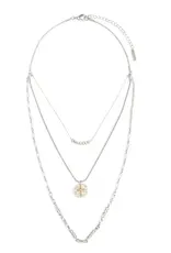 Beaded Prayer Necklace - Gray