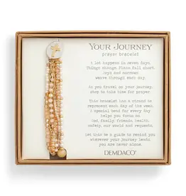 Beaded Prayer Bracelet - Champagne