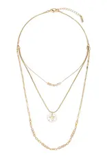 Beaded Prayer Necklace - Champagne
