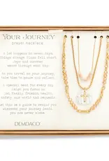 Beaded Prayer Necklace - Champagne