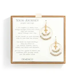 Beaded Love Turquoise Earrings - 2in
