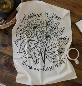 Think On These Things Tea Towel