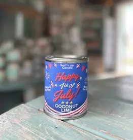 Happy 4th of July Coconut Lime Paint Can Candle