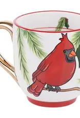 Merry Christmas Red Bird Branches Mug