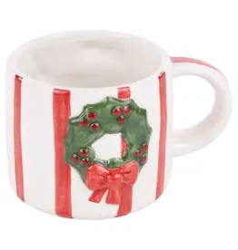 Merry & Bright Wreath Mug