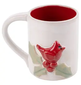 Cardinal Holly Mug
