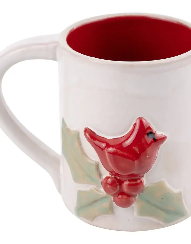 Cardinal Holly Mug