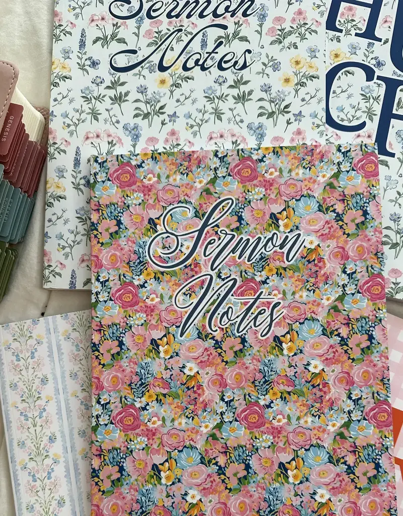 Pink/Blue Floral Sermon Notes