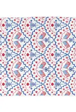 4th July Patriotic Red White Blue Flag Kitchen Towel Waffle