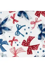 4th July Patriotic Red White Blue Flag Kitchen Towel Waffle