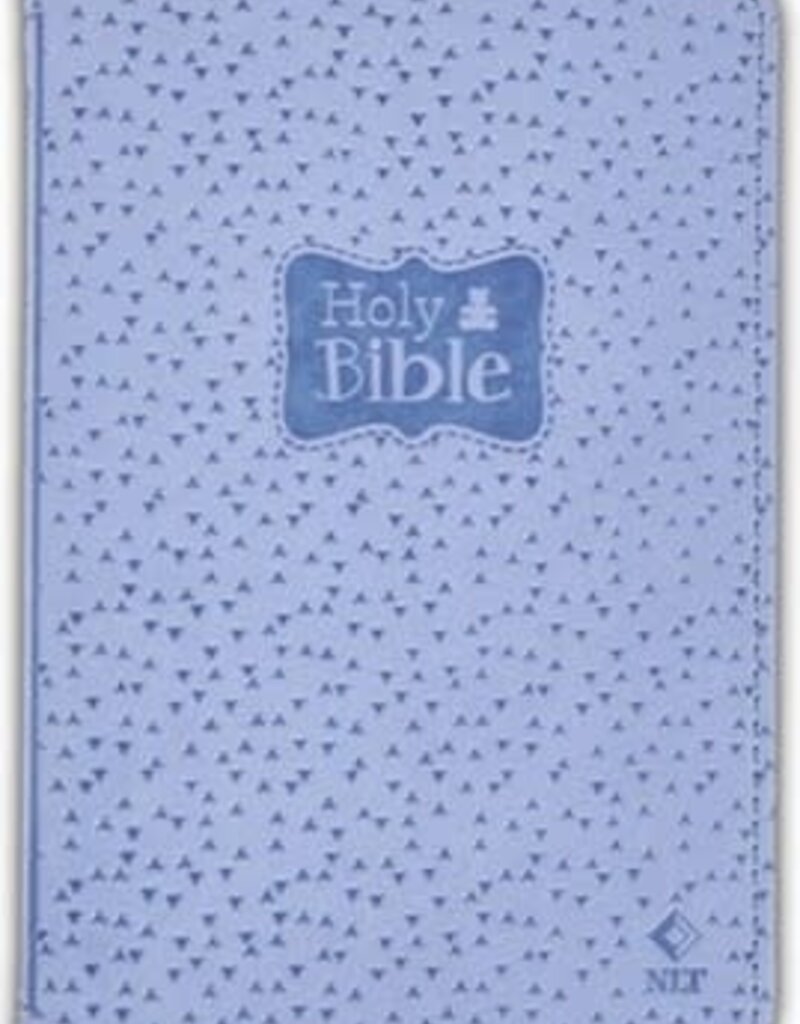 NLT Infant Bible New Testament--soft leather-look, blue