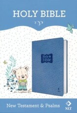 NLT Infant Bible New Testament--soft leather-look, blue