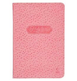 NLT Infant Bible New Testament--soft leather-look, pink