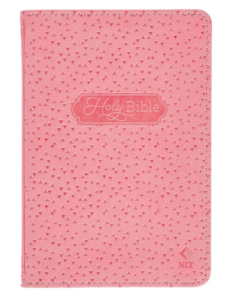 NLT Infant Bible New Testament--soft leather-look, pink