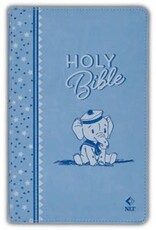NLT Infant Bible--soft leather-look, blue