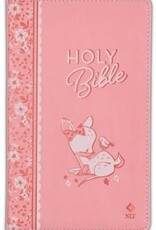 NLT Infant Bible--soft leather-look, pink