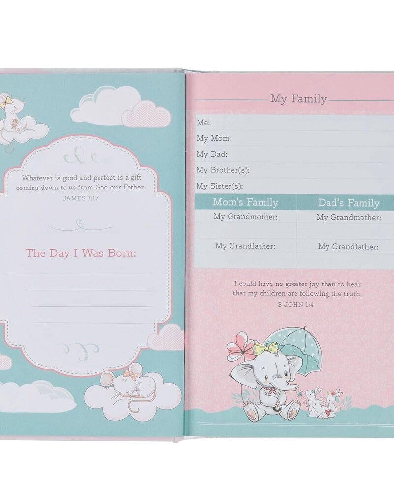 NLT Infant Bible--hardcover, pink