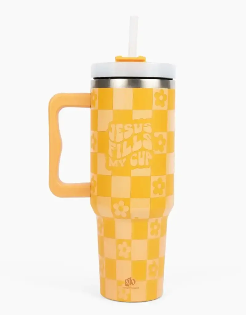 Jesus Fills My Cup 40oz Tumbler w/ Handle