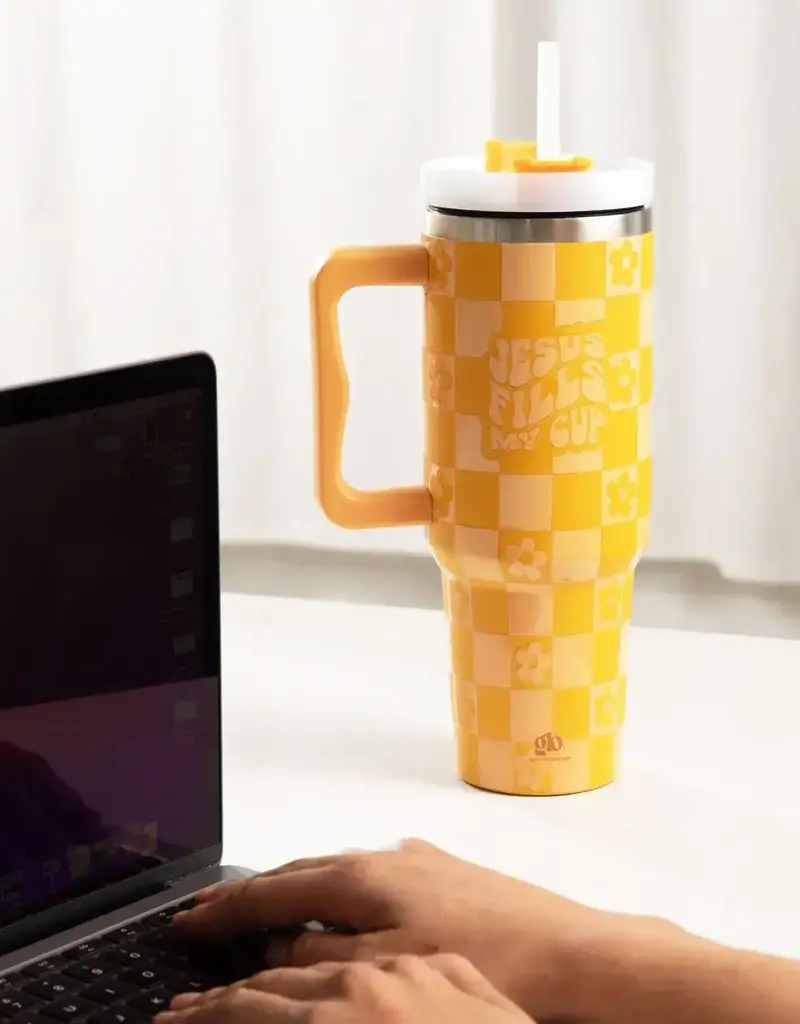 Jesus Fills My Cup 40oz Tumbler w/ Handle