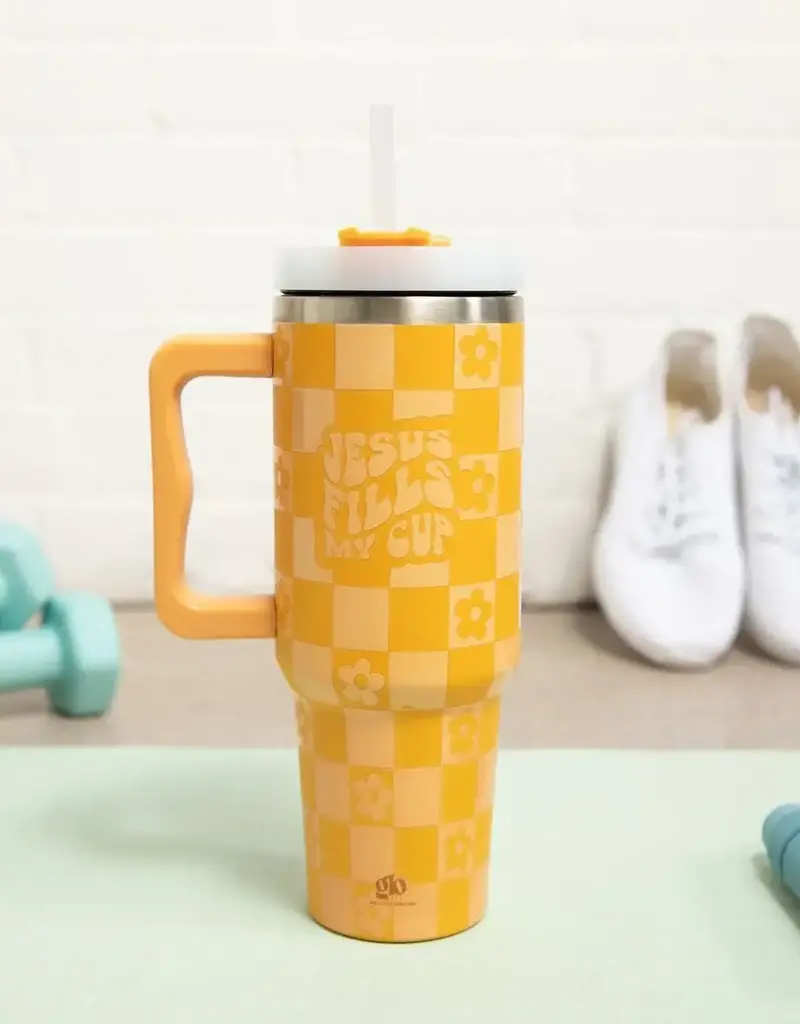 Jesus Fills My Cup 40oz Tumbler w/ Handle
