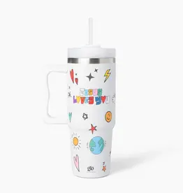 Jesus Loves You All Over Print Stainless Steel 30oz Tumbler with Handle