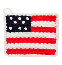 American Flag Pot Holder