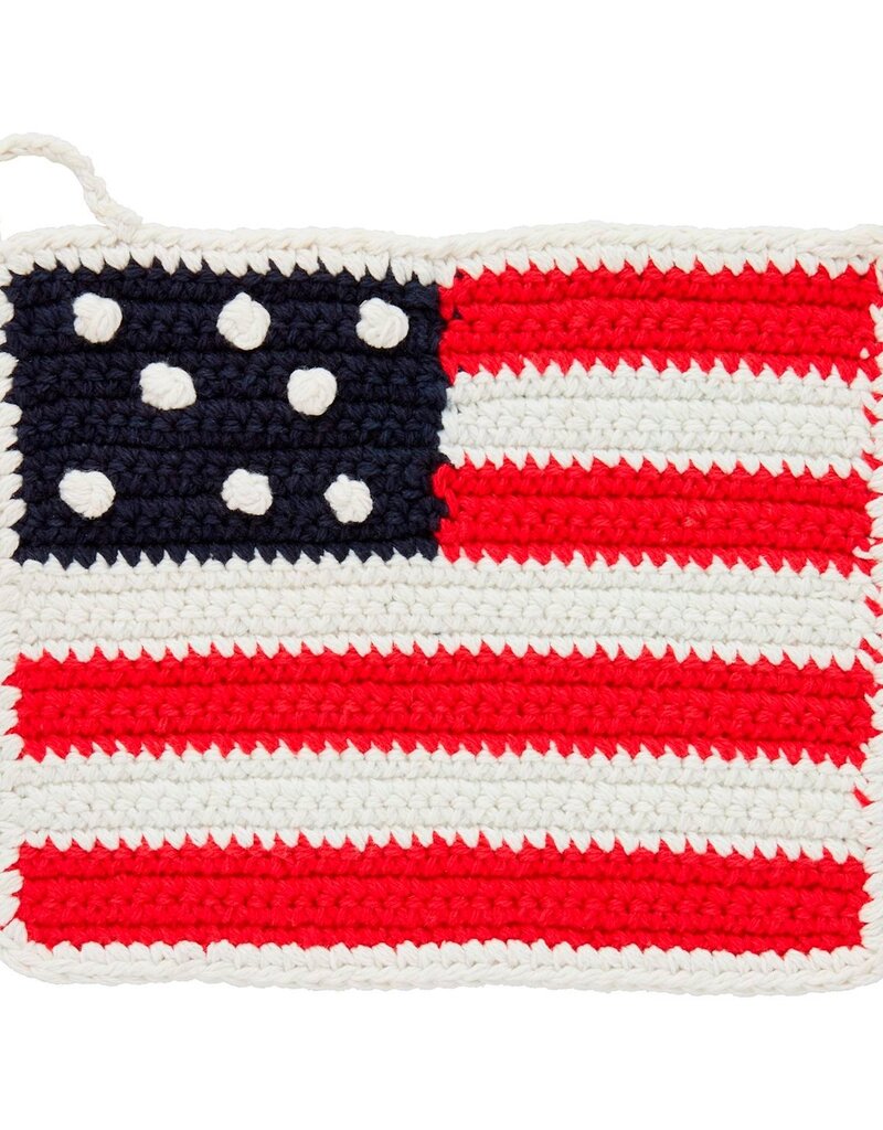American Flag Pot Holder