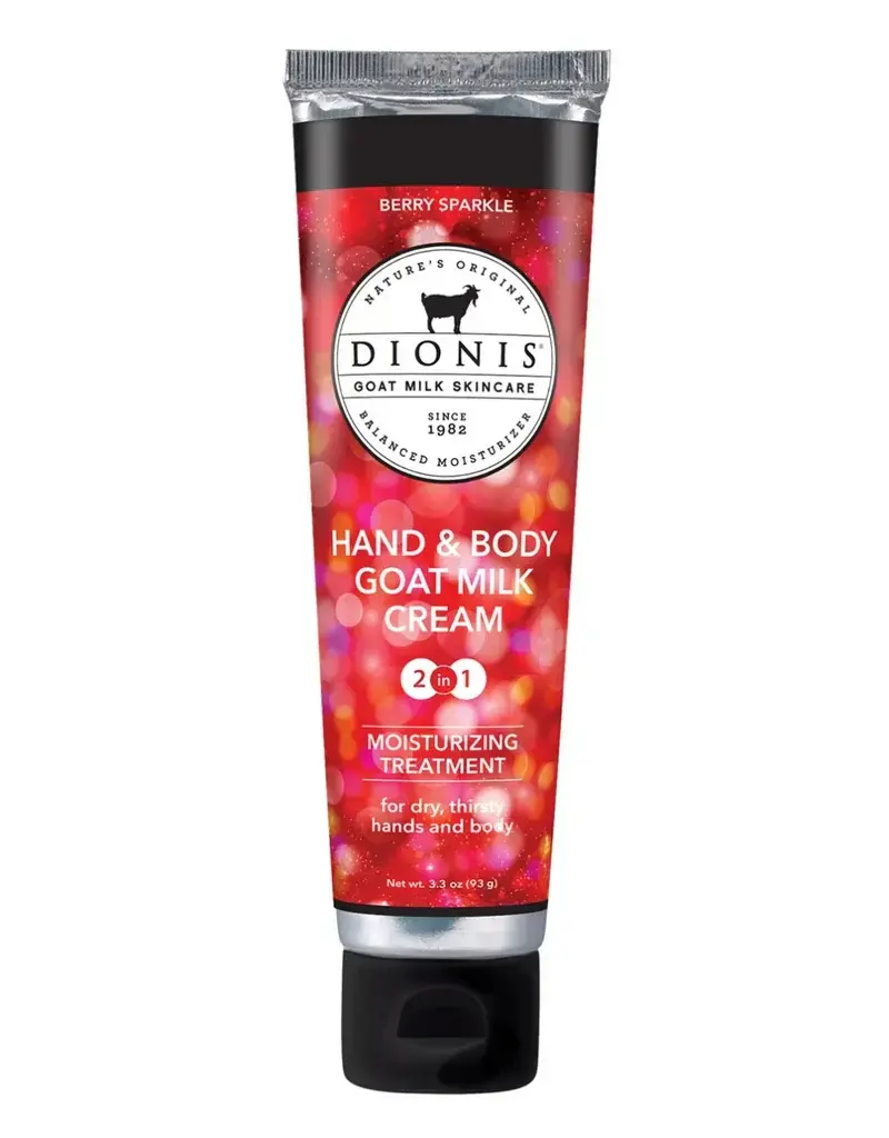 Dionis Goat Milk Hand & Body Cream - Berry Sparkle  3.3 oz.