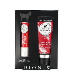 Dionis Peppermint Twist Lip & Hand Gift Set