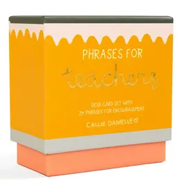 Phrases For Teachers Encouraging Desk Card Set