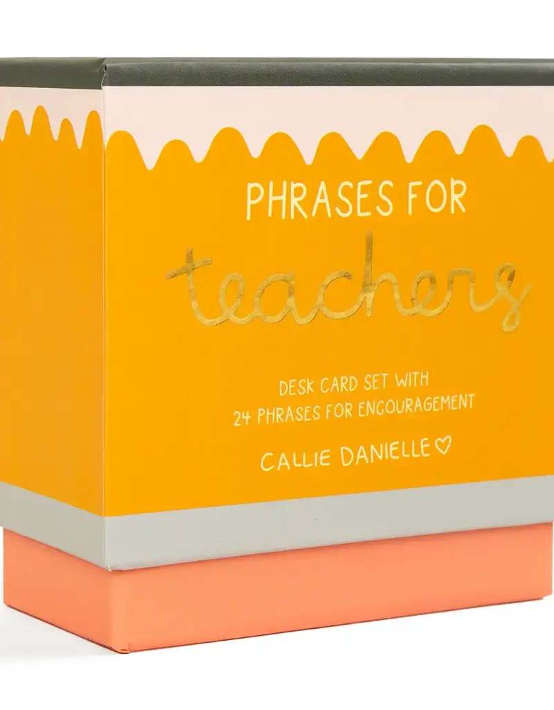 Phrases For Teachers Encouraging Desk Card Set