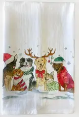 Christmas Dogs Kitchen Towel
