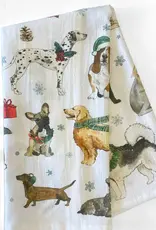Cozy Christmas Dogs Kitchen Towel