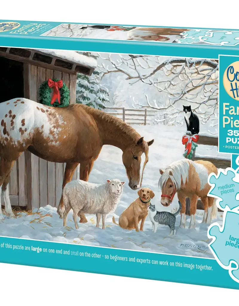 Winter Barnyard (Family) 350pc Puzzle