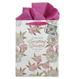 Everything Beautiful Whimsical Blooms Large Portrait Gift Bag