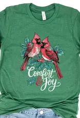Christmas Red Cardinal Birds Graphic T-Shirt