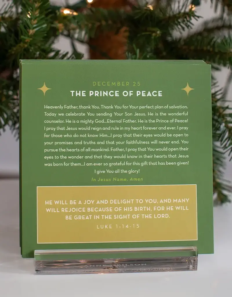 25 Days of Prayer and Scripture with Acrylic Stand