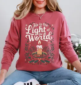Light of the World Long Sleeve Christmas Shirt