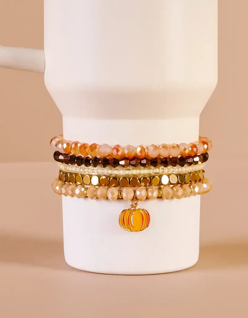 Tumbler Bracelet Stack-Autumn Glow