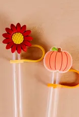 Straw Topper Set-Petals & Pumpkins