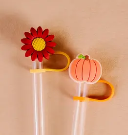 Straw Topper Set-Petals & Pumpkins