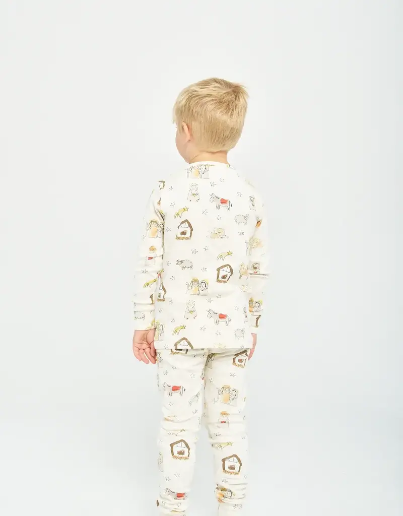 Away in a Manger PJ Long Sleeve Set Cotton